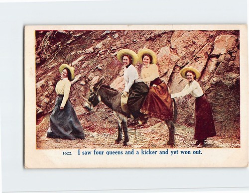 Postcard saw four - saw, queens